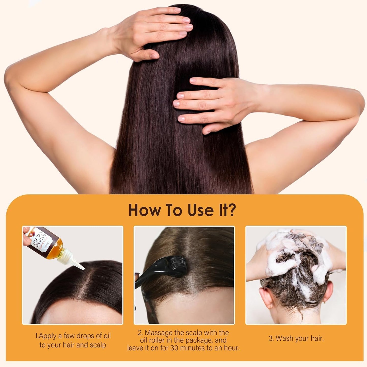 Batana Oil for Hair Growth: Fractionated Batana Oil from Honduras - Hair Treatment Oil for Hair Thickening and Growth, Brown